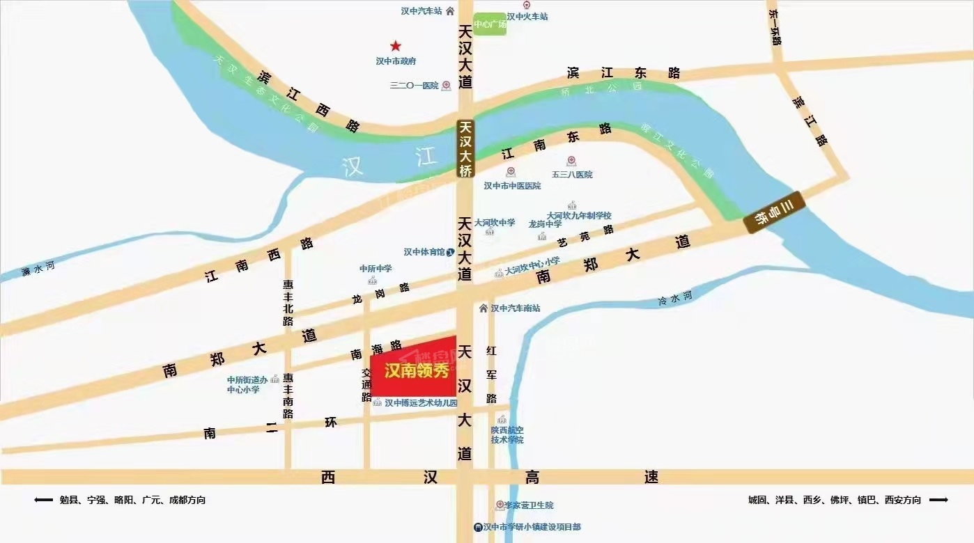 汉南领秀位置图