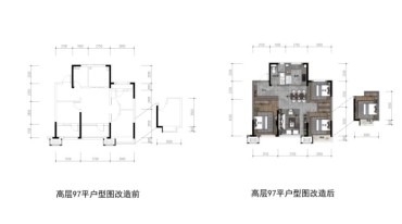 高层97平户型