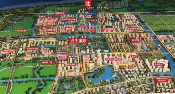 合生杭州湾国际新城位置图