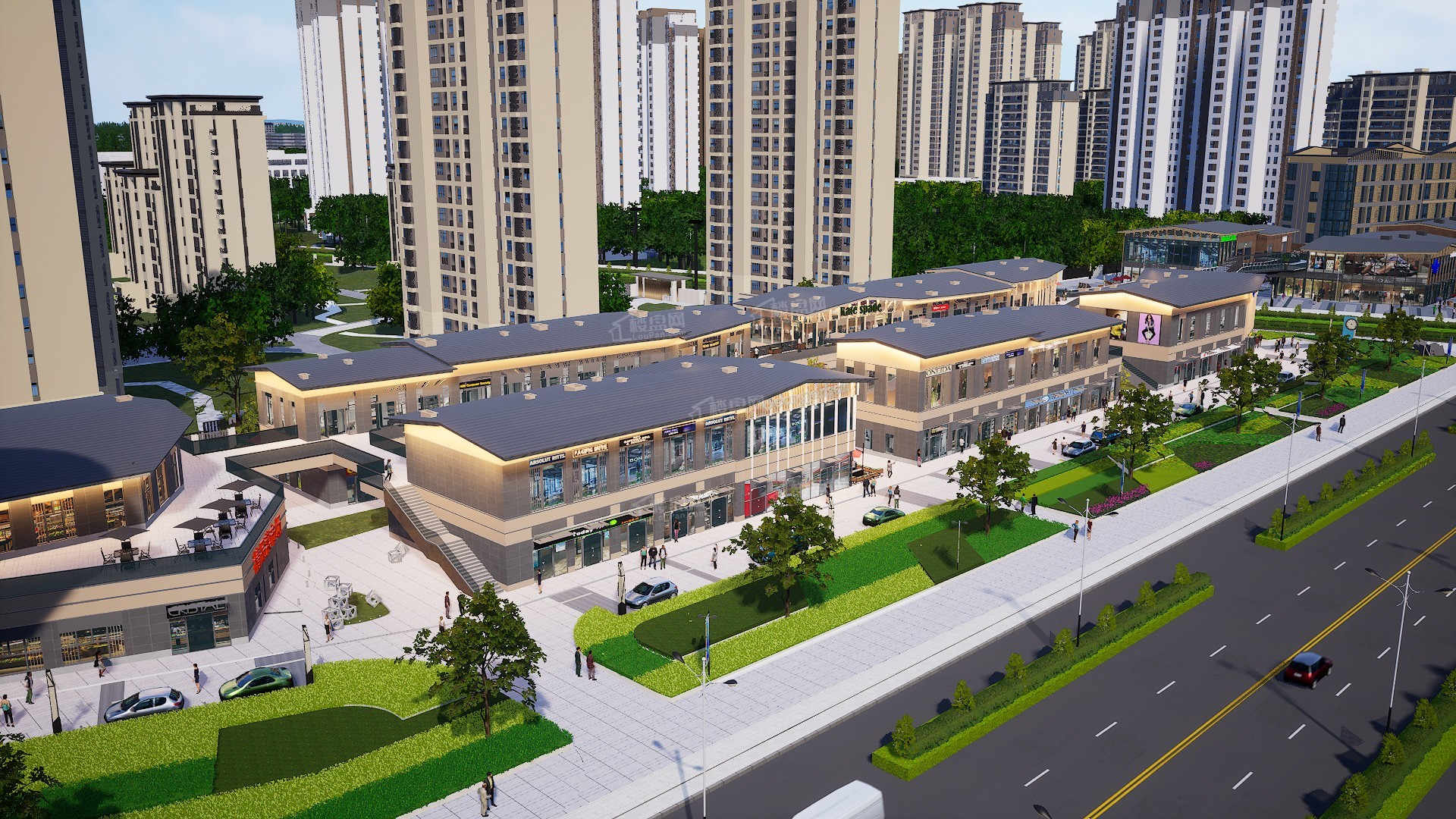 未来城商铺实景图