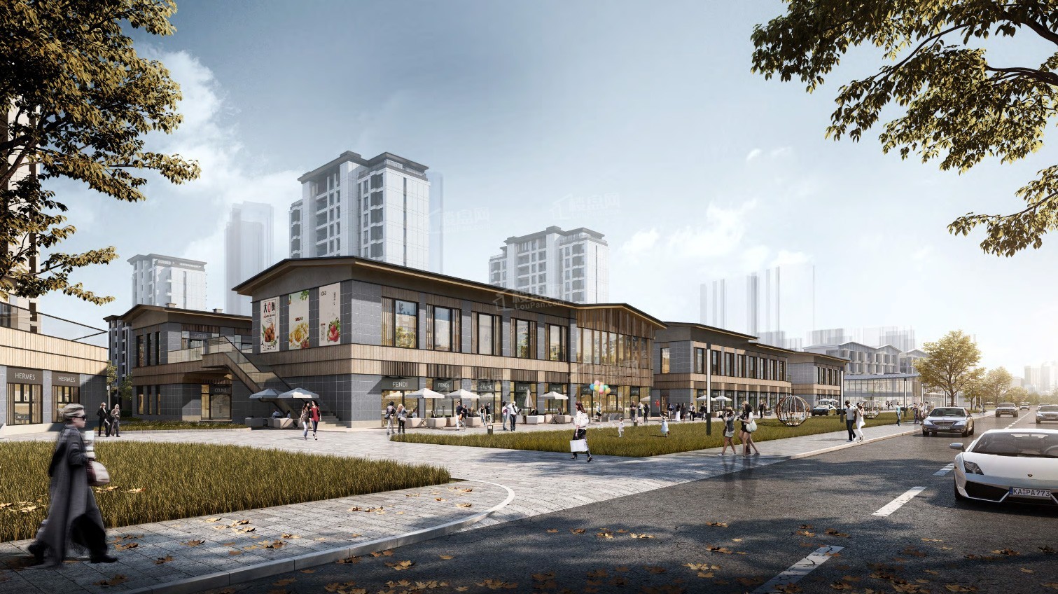 未来城商铺实景图