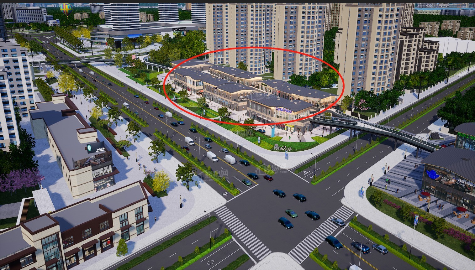 未来城商铺实景图