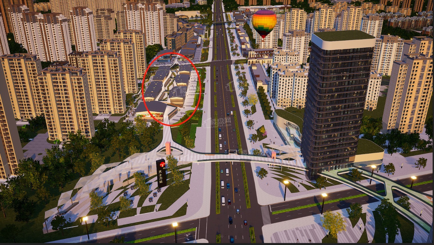 未来城商铺实景图