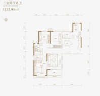 G户型-3室2厅2卫-132.99㎡