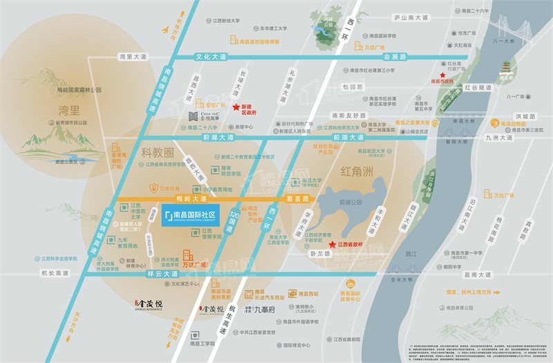 金茂南昌国际社区位置图