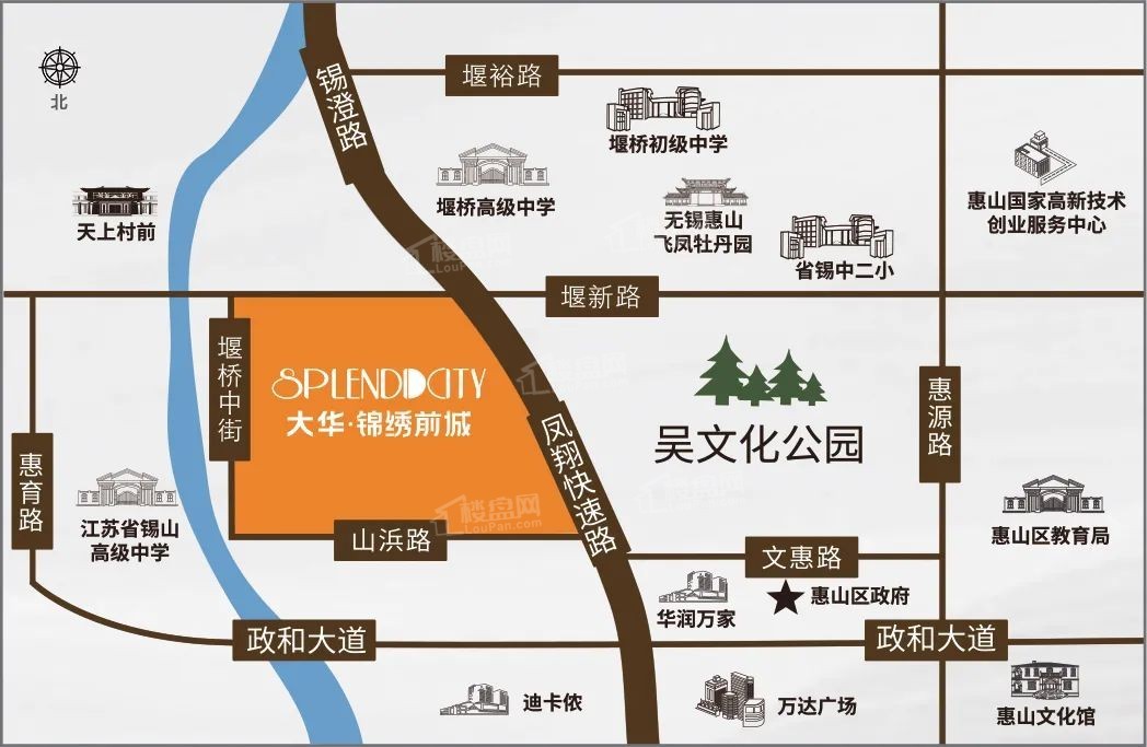 大华锦绣前城位置图