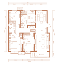 C3户型建面约145㎡