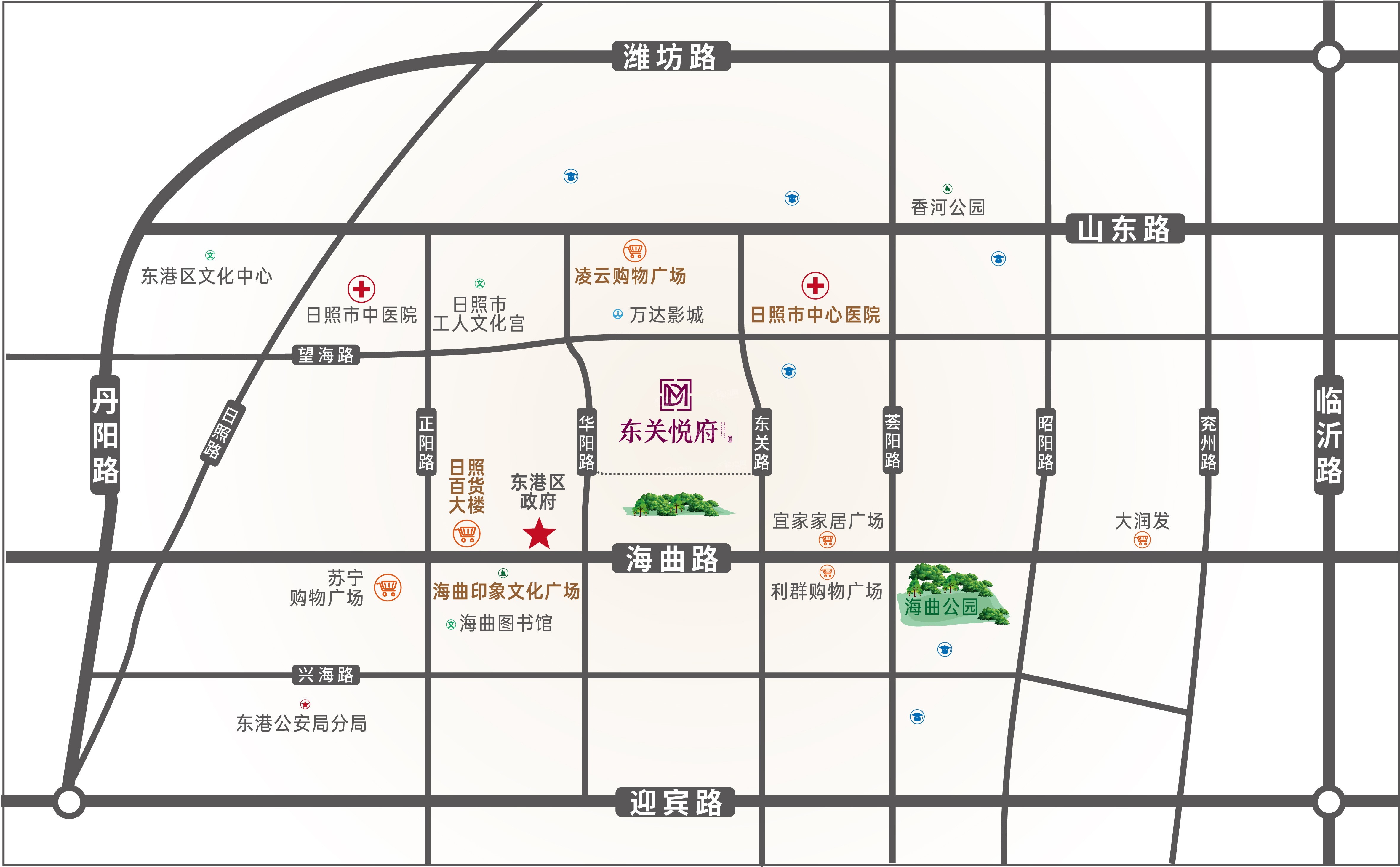 日照东关悦府3室2厅2卫户型图-日照楼盘网