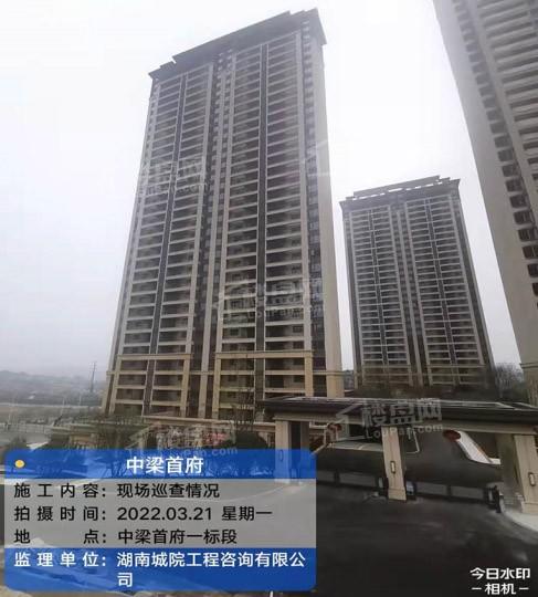 中梁首府2022年3月工程进度实景