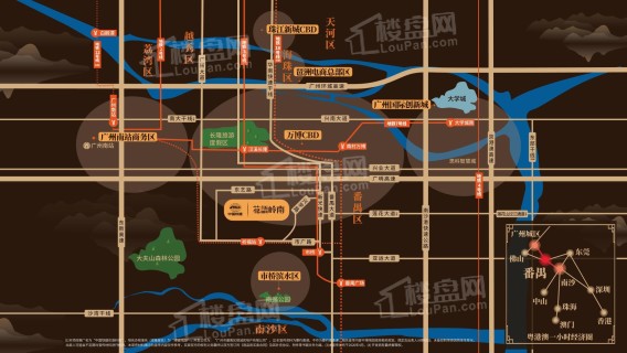 中国铁建花语岭南位置图