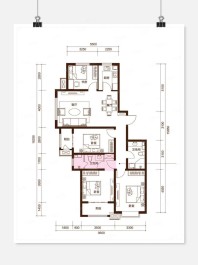 四室两厅两卫建面约146㎡户型