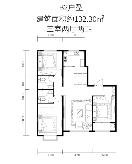 鑫通城·书林院 B2户型