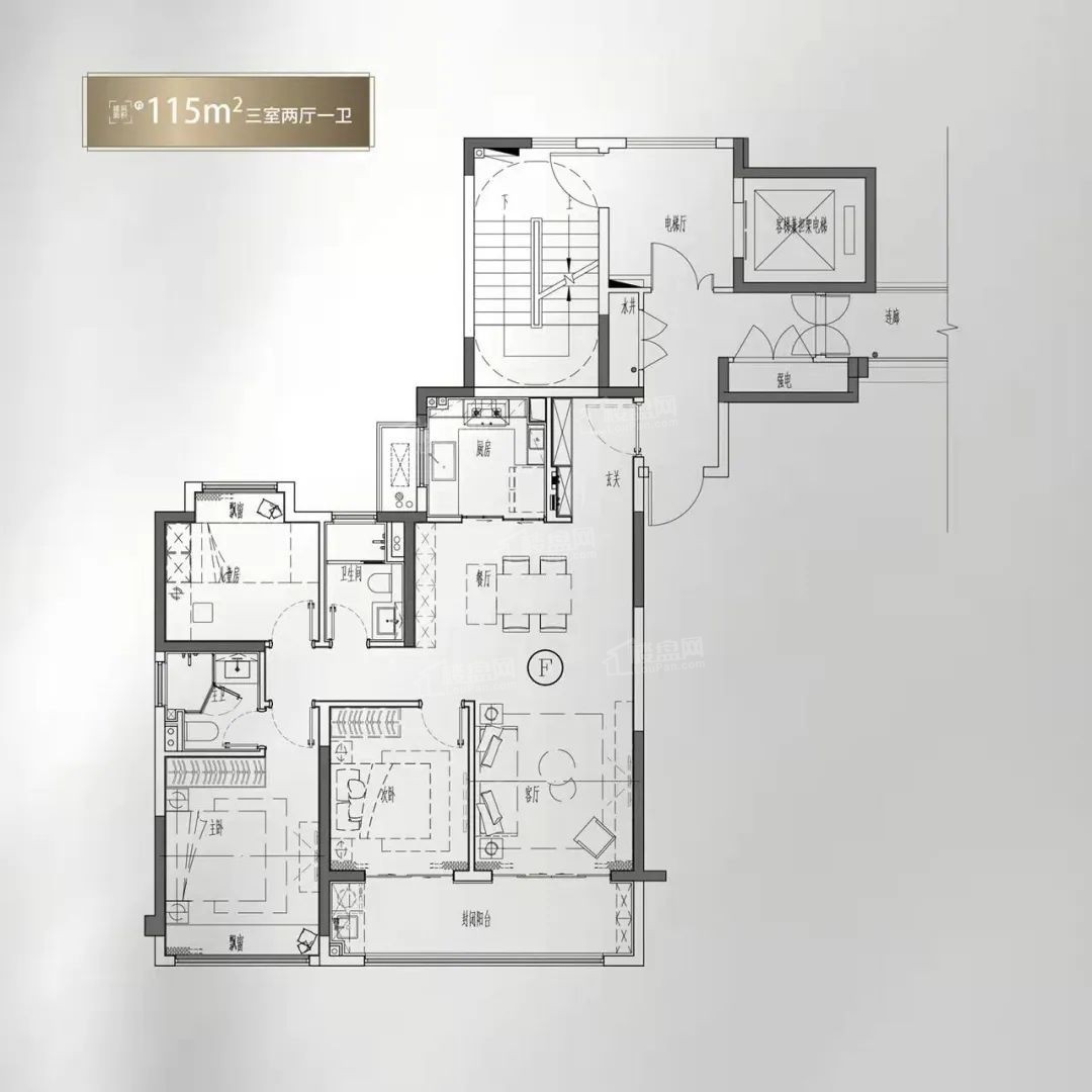 南京中海观山樾4室2厅2卫户型图-南京楼盘网