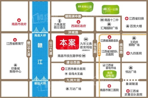 江岸嘉院位置图