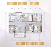 封开碧桂园江山壹号户型图140㎡522