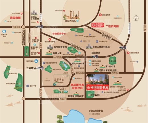 中国铁建·悦府位置图