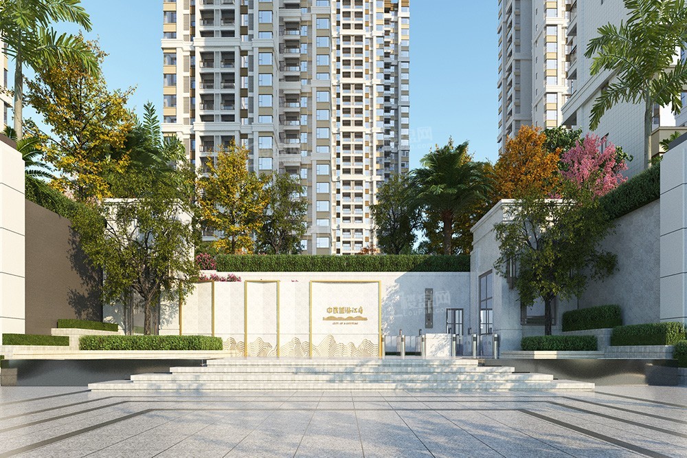 中铁城临江府大门