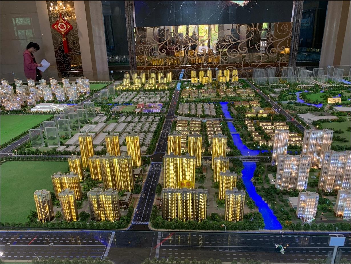 合生杭州湾国际新城沙盘实景图