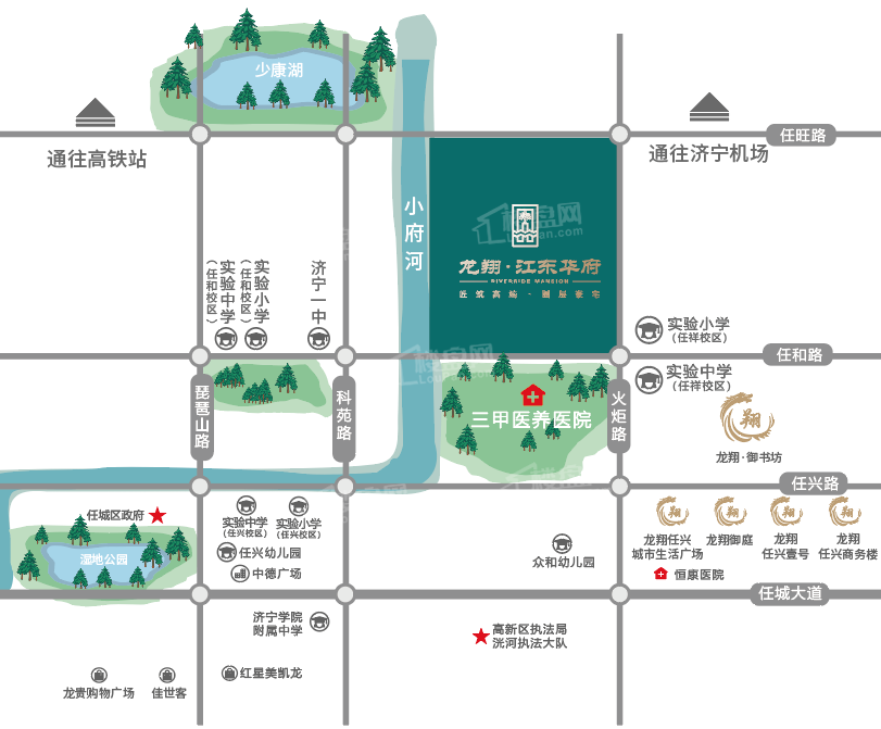 龙翔·江东华府位置图