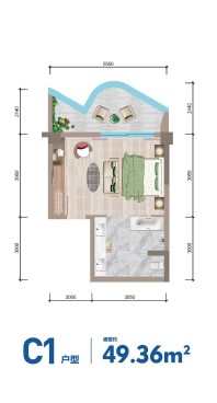 度假屋C1户型