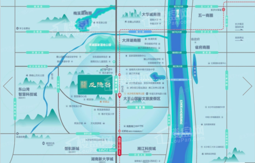 中国铁建·梦想·龙隐台位置图