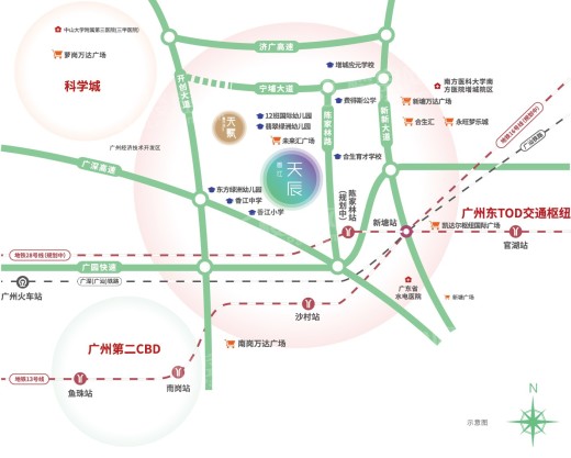 香江天辰位置图