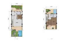 下叠建筑面积约154㎡，赠送约60㎡前后庭院