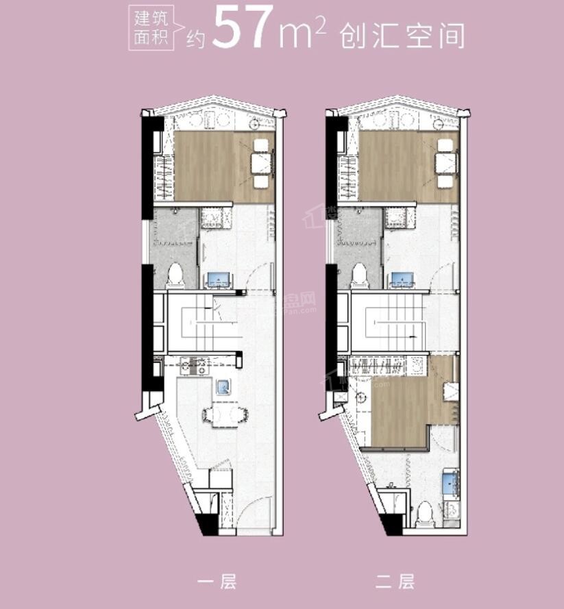 57平户型