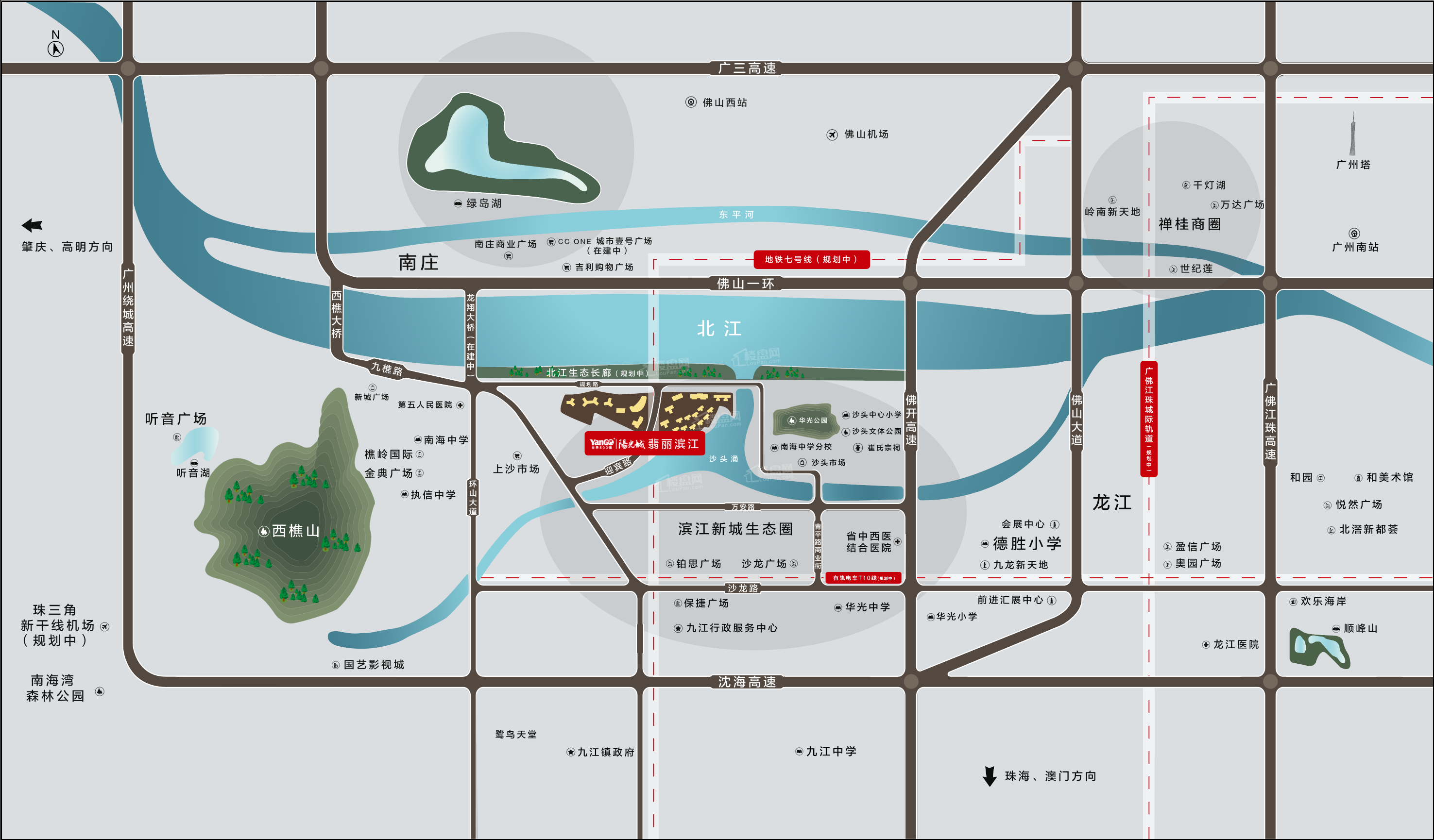阳光城·翡丽滨江位置图