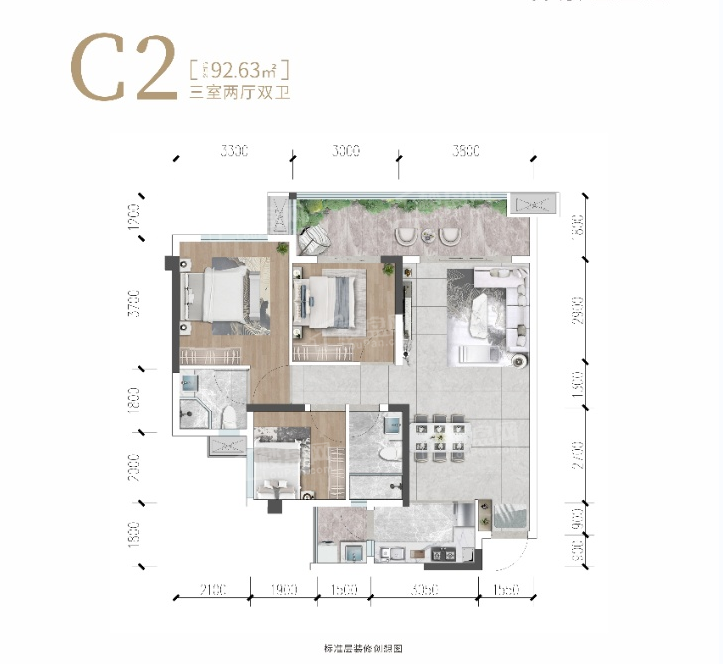 邦泰江山樾户型图_房型图_户型图大全-遂宁楼盘网
