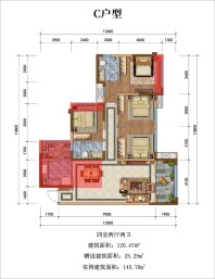 滨江翡翠城C区高层C户型（江景房）