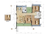 17、18栋建面126平01/04户型