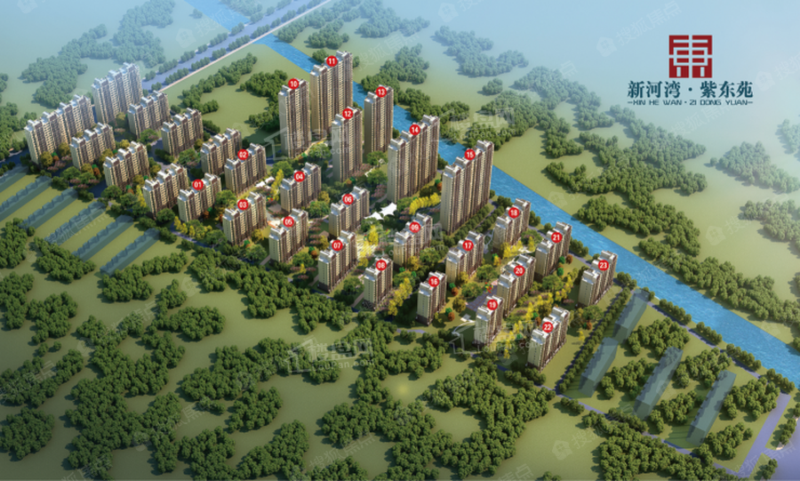德州新河湾紫东苑高清图