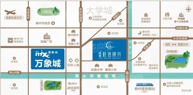 绿城桂语映月位置图