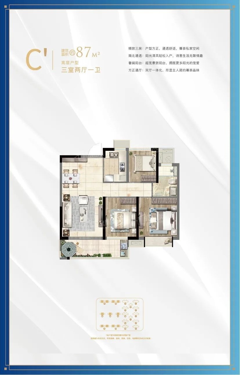 合生杭州湾国际新城·天嘉湾C1户型