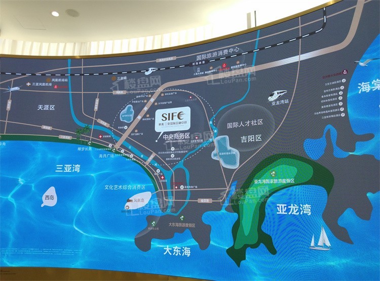世茂三亚国际金融中心位置图