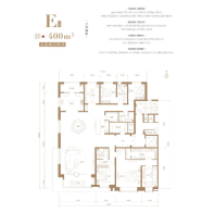 E户型  400㎡  五室两厅四卫