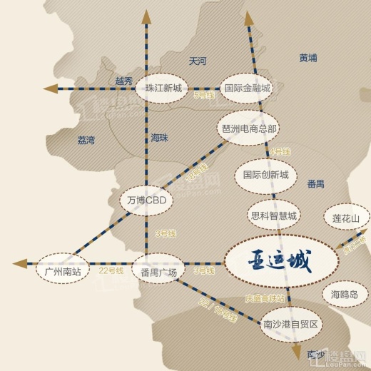 广州亚运城位置图