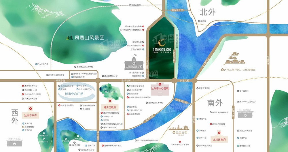 树高·翡丽滨江公园 区位图