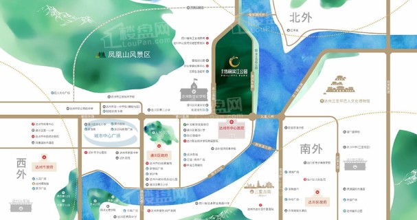 树高·翡丽滨江公园位置图