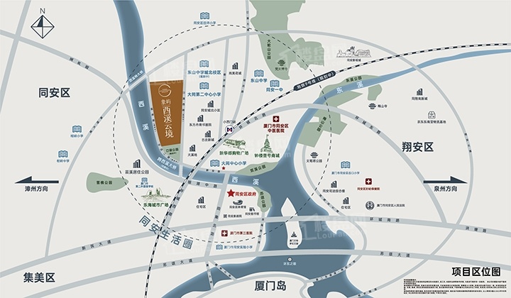 象屿西溪云境位置图