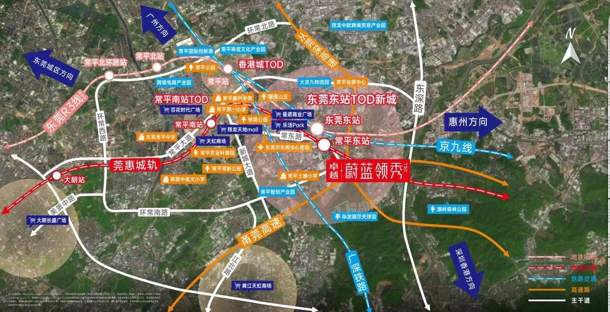 卓越蔚蓝领秀位置图