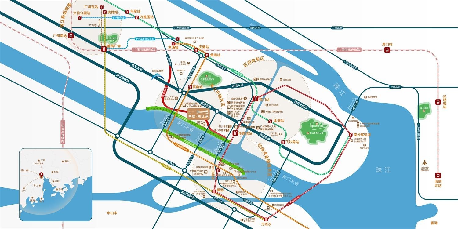 中铁阅江来位置图