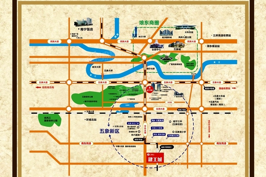 建工城位置图
