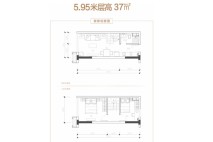 世城商业中心·珑寓37㎡户型图