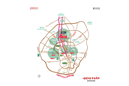 金科廊桥水乡位置图