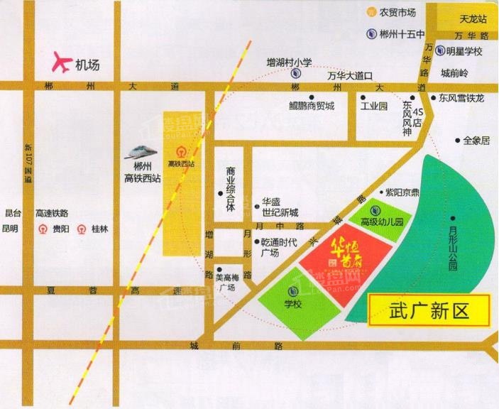 华恒首府区位图