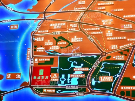 春城首府位置图