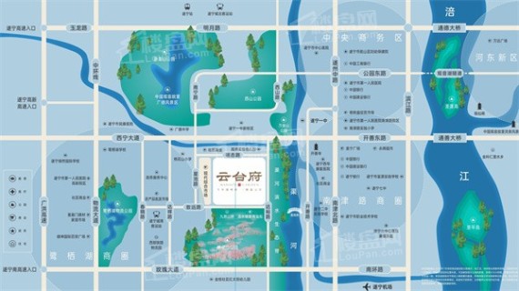 中国铁建云台府位置图