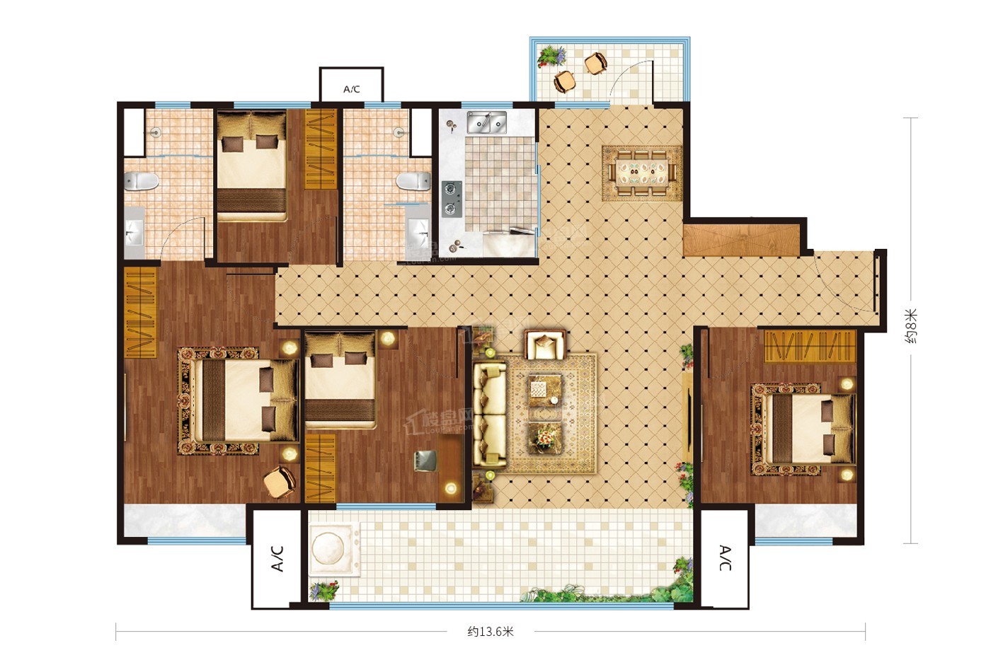 水岸华庭户型图阅读并同意楼盘网用户服务协议看房团通知最新动态开盘
